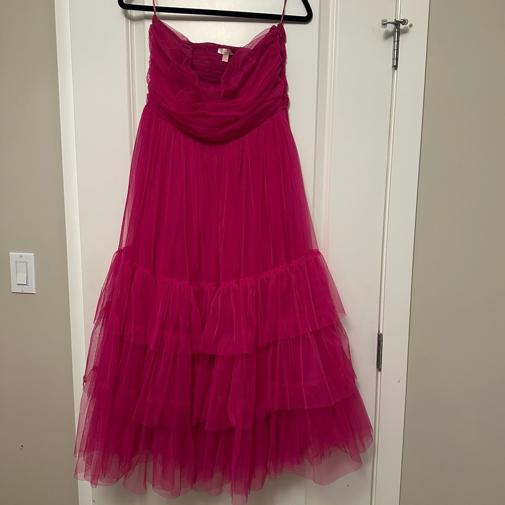 Strapless Tulle Party Dress